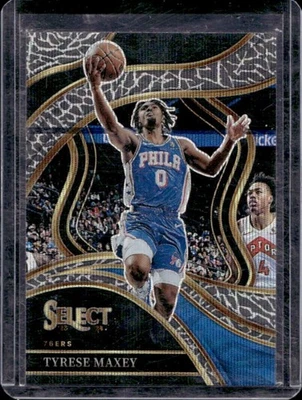 2023-24 Select Tyrese Maxey Elephant Prizm SSP Courtside #244 76ers - Image 1 of 2