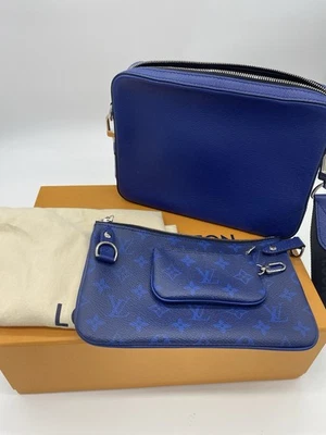 Bolso Mensajero Louis Vuitton Trío Monograma Taigarama Foto 1 de 4