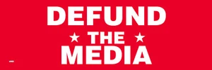 DEFUND The MEDIA, Funny Political 9x3 Bumper Sticker T210 - Bild 1 von 1