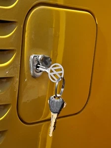 VW TYPE 2 BUS 1955-1967 CHURCH KEY GAS DOOR KEY - Fits On Key Ring - Picture 1 of 3