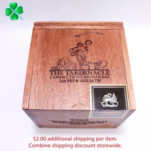 The Tabernacle Goliath Connecticut Broadleaf Wood Cigar Box 6" x 6" x 5.25 - Picture 1 of 10
