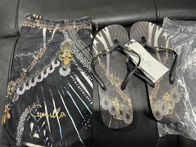 Camilla Franks Kaftans Quechua King Thongs Shoes Sz-41/42 NWT - image 1 of 4
