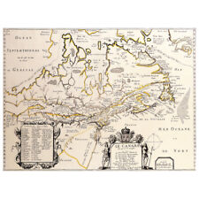 Tableau, Impression Sur Toile - Cartographie - Ancienne Carte No. 11 - Décoratio