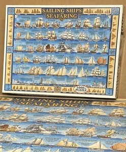WHITE MOUNTAIN Puzzles “Sailing Ships and Seafaring”, COMPLETE 1000 PC 2003 - Picture 1 of 6