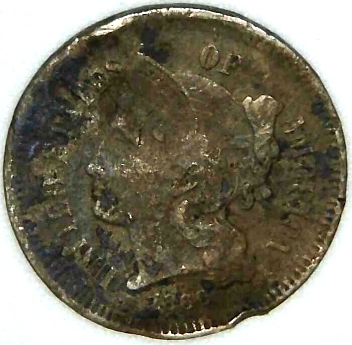 1866-P 3C Three Cent Nickel 19hto0728 - Image 1 of 2