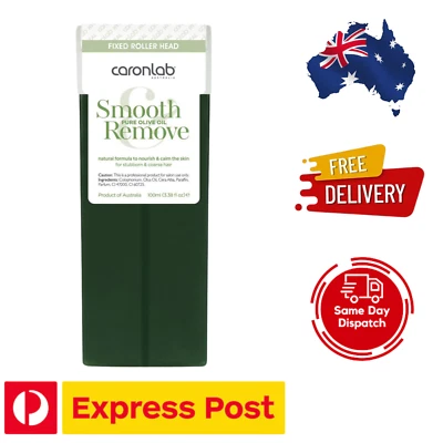 3 x CARON Caronlab Pure OLIVE Oil Wax Roll On CARTRIDGE 100ml - image 1 of 2