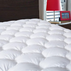 Mattress Pad Full Size, Quilted Fitted Mattress Cover, Pillow Top with Fluffy Br