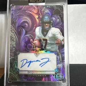 2024 Wild Card **7 CARD STUD** Dequan Finn **AUTO** 5/6 - Foto 1 di 2
