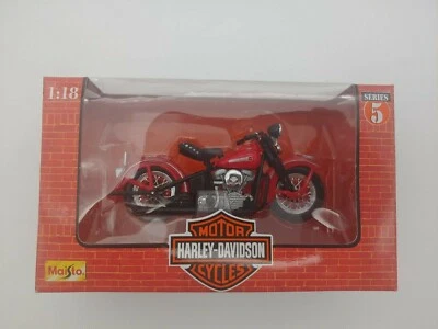 1998 Maisto Harley Davidson Series 5 1948 FL PANHEAD 1:18 Motorcycle NEW - Image 1 of 4