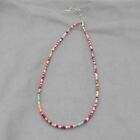 Women Simple Seed Beads Strand Choker Necklace String Collar Charm Colorful Han