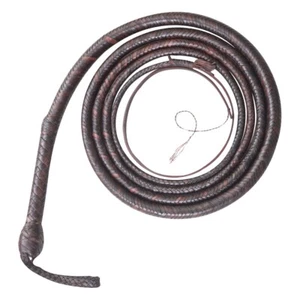 Kangaroo Hide Leather BULL WHIP 04 to 16 Feet Long 16 Plaits Indiana Jones Whip - Picture 1 of 5