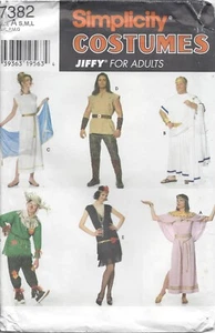 Simplicity 7382 Sewing Pattern Greek Egyptian Scarecrow Flapper Costumes Sz S-L - Picture 1 of 2