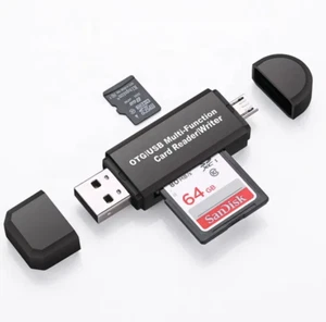 Kartenleser Speicherkartenleser Micro SD Card Reader Micro USB 2.0 OTG Adapter - Bild 1 von 4