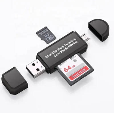 Kartenleser Speicherkartenleser Micro SD Card Reader Micro USB 2.0 OTG Adapter - Bild 1 von 4