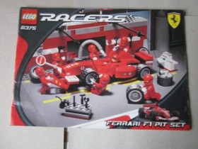 Lego Racers 8375 Instructions Instruction Ferrari F 1 Pit Set