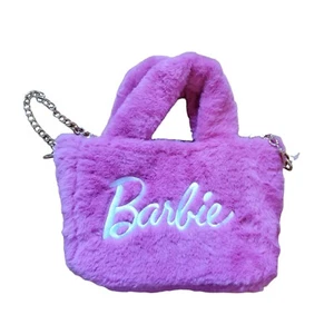 Skinnydip x Barbie Pink Logo Grab Bag Fluff Mini Tote 2023 Limited edition New - Picture 1 of 6