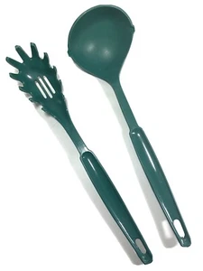 Ekco Vintage Spaghetti Slotted Spoon and Serving Ladle Dishwasher Safe USA - Picture 1 of 12
