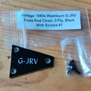 Vintage 80s Washburn G-JRV 3 Screw Truss Rod Cover 3 Ply TRC #1 - Picture 1 of 8