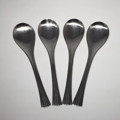 Juego de 4 cucharas soperas ovaladas Dansk International Baldur 7,5" IHQ Japón descontinuadas Foto 1 de 4