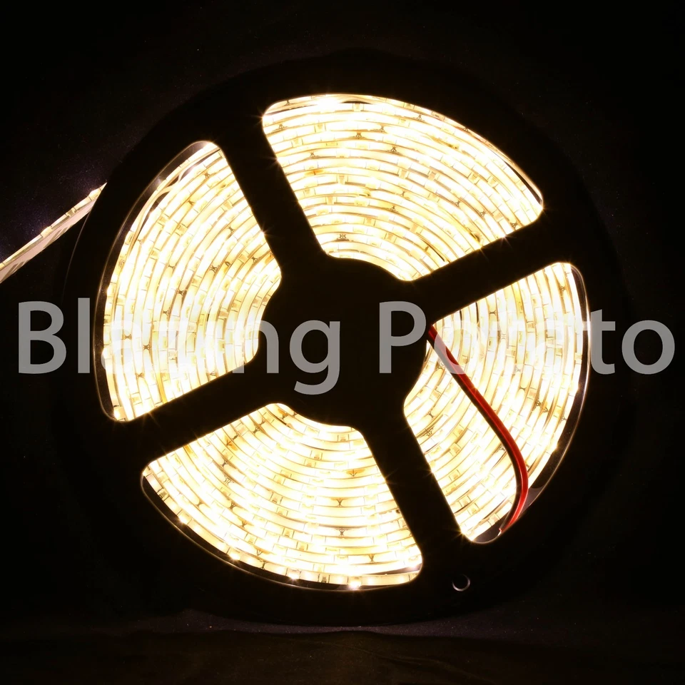 LumenWave 5M 5630 IP65 Waterproof Flexible LED Strip Lights -White PCB-WarmWhite - Image 1 of 1