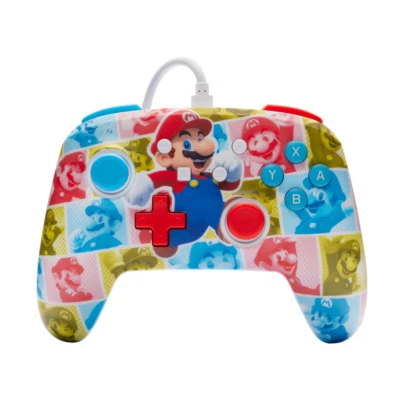 PowerA Verbesserter kabelgebundener Controller Nintendo Switch Mario Heldenrolle - Bild 1 von 4