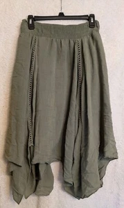 gnw- Olive Green Hippie style womans skirt sz Small - Picture 1 of 7