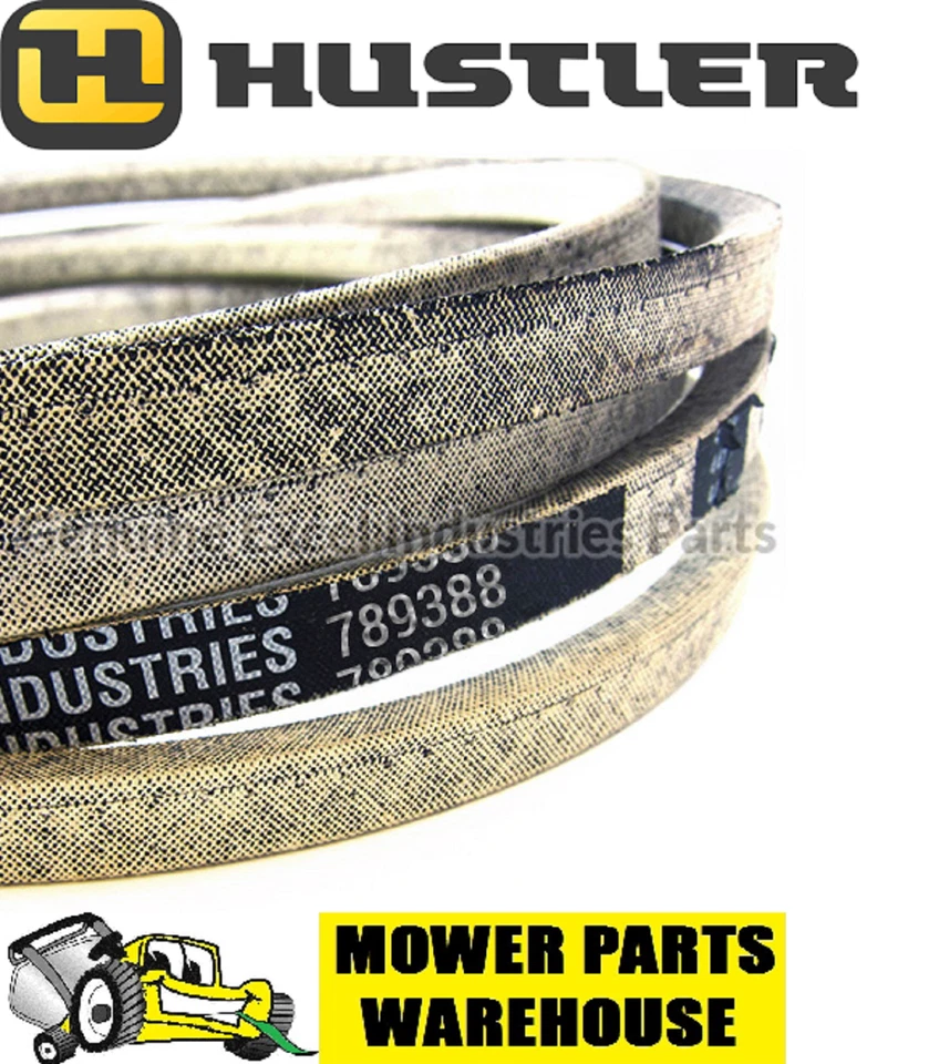 NEW GENUINE OEM HUSTLER MOWER DECK BELT 789388 FASTRAK MINI Z  MADE WITH KEVLAR - Image 1 of 1