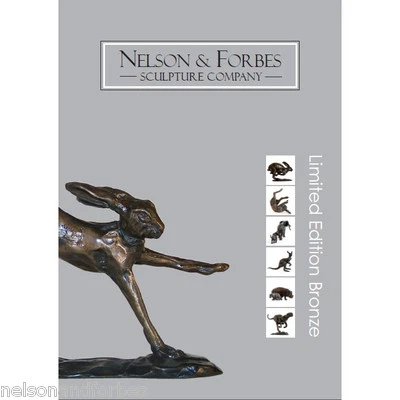 Massive Bronzeskulptur von Tieren und Kindern von Nelson & Forbes (Broschüre)
