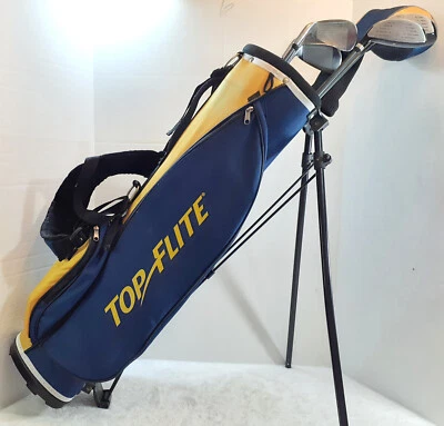Top Flite XLj Junior Golf Set RH 6 Clubs Driver Cover Bag Youth Graphite - Image 1 of 4