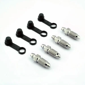 For MGF MGTF (AP 4 Pot) 4x TITANIUM Front Brake Caliper Bleed Screws - Picture 1 of 7