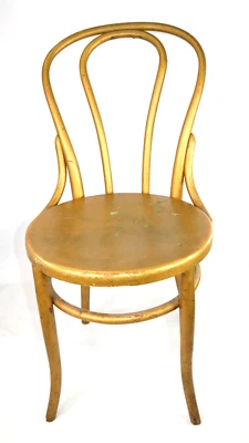 Antique Bentwood Heywood Wakefield Chair Bistro Cafe Ice Cream Parlor OrigFinish - Image 1 of 4