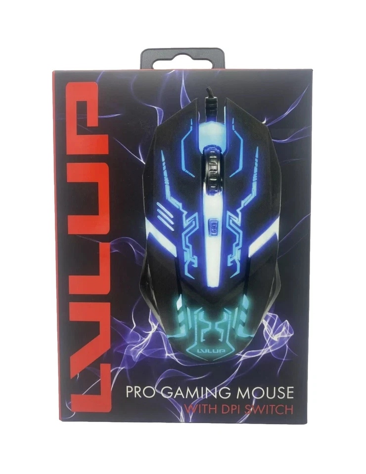 LVLUP Pro Gaming Mouse w/DPI Switch & RGB LU737  Brand New Sealed Free Shipping - Image 1 of 3