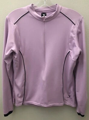 Chaqueta cortavientos Insport para mujer para correr ciclismo 1/2 cremallera púrpura talla grande Foto 1 de 4