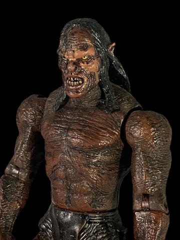 Lord Of The Rings Newborn Lurtz Uruk Hai Orc Warrior Action Figure LOTR Loose Cover