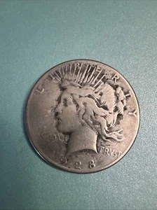 1928 S Peace Silver Dollar - Picture 1 of 4