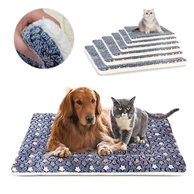 Almohadilla lavable de franela suave para cama de mascotas ultra suave para cama de mascotas Foto 1 de 4