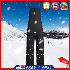 Unisex Adult Ski Overalls Snowboard Pants Ski Coat Trousers(Black M Women)
