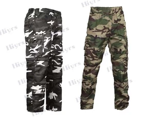 PANTALONES CORTOS DE CAMUFLAJE PARA HOMBRE 3 EN 1 CON CREMALLERA COMBATE CARGA EJÉRCITO PANTALÓN DE TRABAJO S-2XL - Imagen 1 de 6