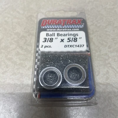 Vintage RC Duratrax Racing Grade Ball Bearings (2) 3/8 x 5/8" DTXC1437 - Image 1 of 2