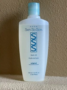 VINTAGE Avon SKIN SO SOFT Original BATH OIL 16.9 fl oz 500 ml OLD STOCK - Picture 1 of 4