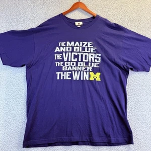 T-shirt ESPNU College Gameday Football Michigan Wolverines 2X mais e blu NCAAF - Foto 1 di 7