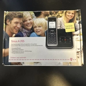 Telekom Sinus 205 Festnetztelefon Schnurlos Telefon mit Kabeln/OVP - Zdjęcie 1 z 7
