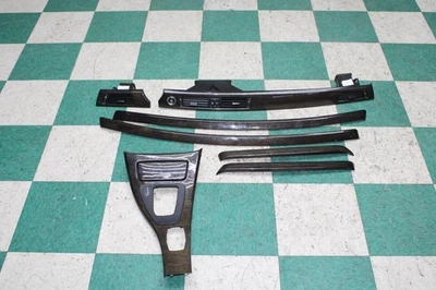 07-13 BMW 3 Series Dark Woodgrain Dashboard Console Trim Panel Set OEM OE WTY OE - Image 1 of 4