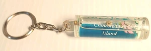 Vintage Souvenir Chincoteague Island Schlüsselanhänger und Surfen auf blauem Wasser - Bild 1 von 5