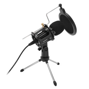 USB-Computer-Mikrofon Cardioid Kondensator Mic Kit Mit Faltbaren Stativ Für FOY - Afbeelding 1 van 22