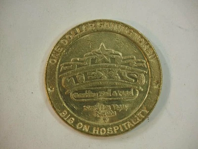 Vintage Texas Hotel & Gambling Hall North Las Vegas $1 Gambling Token - Image 1 of 4