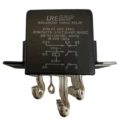 M500-D2A Leach Balanced Force Relay 28VDC 3PDT 5945-00-493-1847 - Image 1 of 2