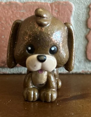 "Figura Bruno Disney Little Pet Shop marrón brillante de 2,5"" raro perro de juguete de plástico" Foto 1 de 4