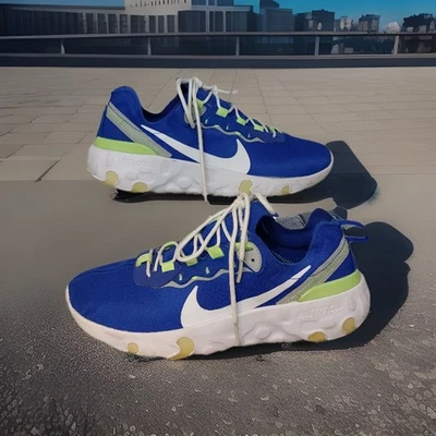 Nike "Renew Run" Blue Mesh Gym / Running Shoes / Trainers UK Ladies / Teens 5 - Image 1 of 4