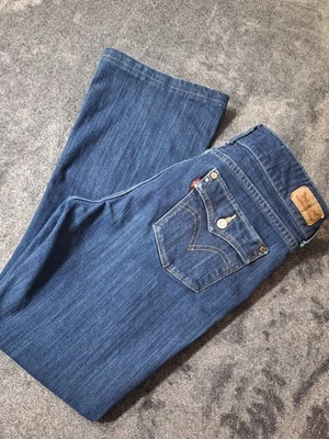 Jeans Levi 526 Delgados Corte Bota Botón Solapa Bolsillo Mujer 10M Azul Occidental... Foto 1 de 4